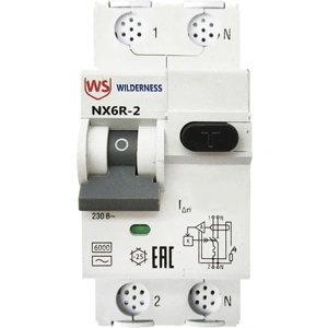 АВДТ NX6R 1P+N C25 30mA тип AC 6kA (R) Wilder