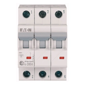 Автомат.выкл EATON.HL 3P 63A. C 4.5kA 3M