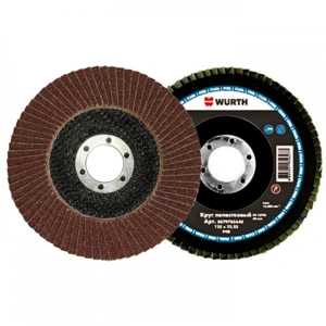 Диск лепестковый optimum 125мм p60 сталь WURTH