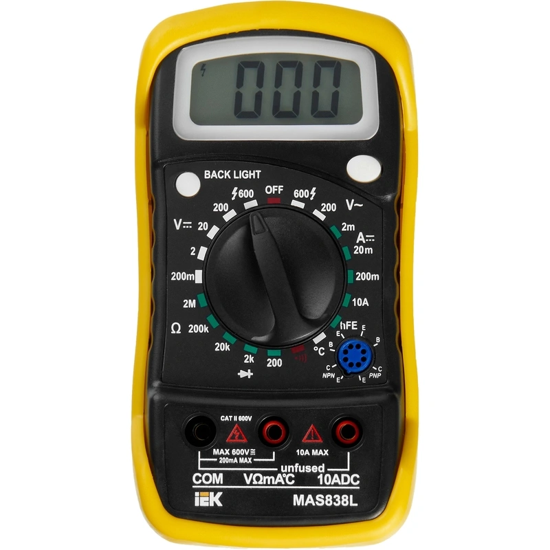 Мультиметр цифровой Master mAS838L ИЭК
