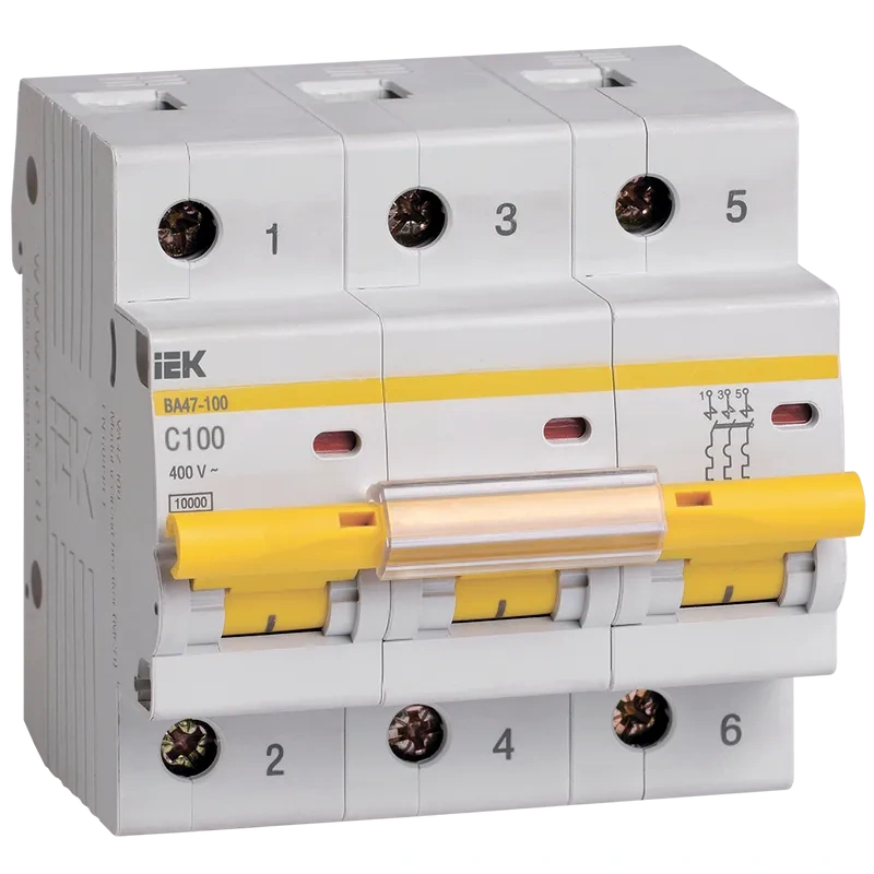 Авт. выкл. ВА 47-100 3р 100А 10кА х-ка С ИЭК