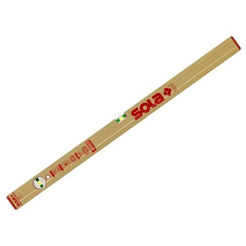 Уровень 1200мм 2 глазка золото Sola