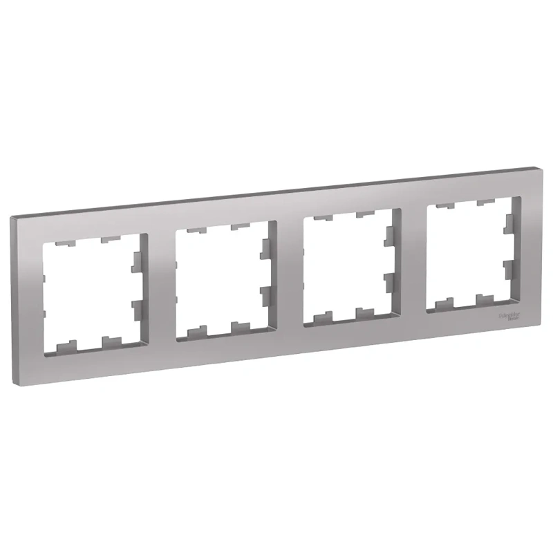 ATN000304 ATLASDESIGN 4-постовая РАМКА, универсальная, АЛЮМИНИЙ (53222