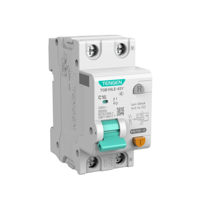 АВДТ TGB1NLE-63Y, 1P+N, 16A, хар-ка C,
6kA, 30mA, тип AC, 2M