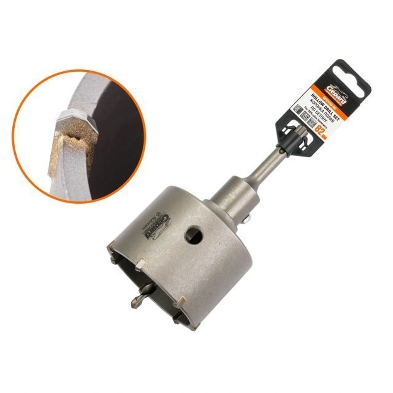 Коронка полая по бетону SDS+d82мм GEPARD