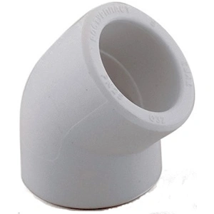 Колено ПП 20х45 серый РосТурПласт