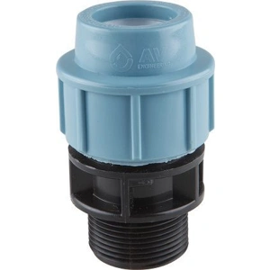 Ниппель для ПЭ-труб нар. 20x1/2" AV Engineering