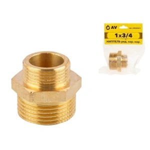 Ниппель ред. нар-нар. 1х3/4 AV
