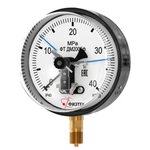 Манометр электроконтактный ДМ2005Ф 0-1 МПа кт. 1,5 ф=160мм с радиальны