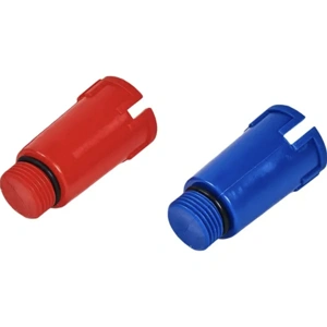 Заглушка монтажная 1/2 красная/синяя (2шт)