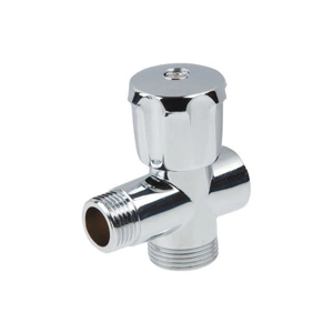 Кран вентильный 1/2х3/4 для стир. машины трехпроходной хром