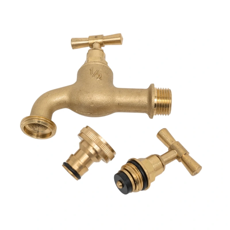 Кран настенный водоразборный со штуцером 1/2(поливочный)