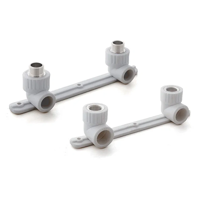 Колено ПП комб. под смеситель ВР 20х1/2 серый РосТурПласт