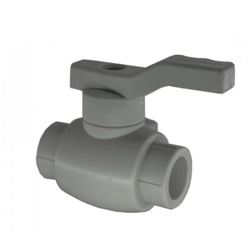 Кран шаровый ПП 20 стандарт серый РосТурПласт