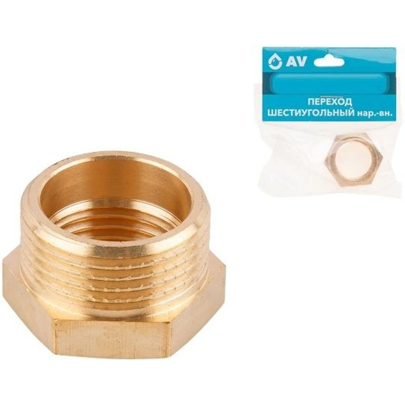 Переход шестиугольный нар-вн. 3/4х1/2 AV