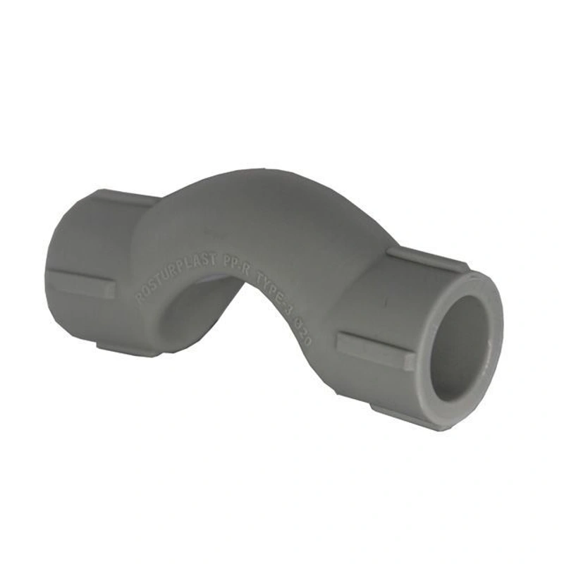 Обвод ПП с муфтой короткий ф20 серый РосТурПласт