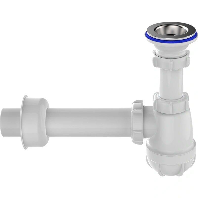 Сифон для умывальника 1 1/4"Х40 с мет.реш